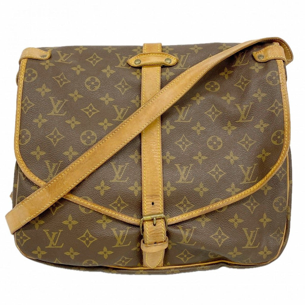 Louis Vuitton Shoulder Bag Monogram Saumur 35 Brown