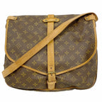 Louis Vuitton Shoulder Bag Monogram Saumur 35 Brown