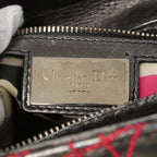 Dior Handbag Cannage Lady Leather Silver Pink 2-Way — view 5