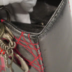 Dior Handbag Cannage Lady Leather Silver Pink 2-Way — view 6