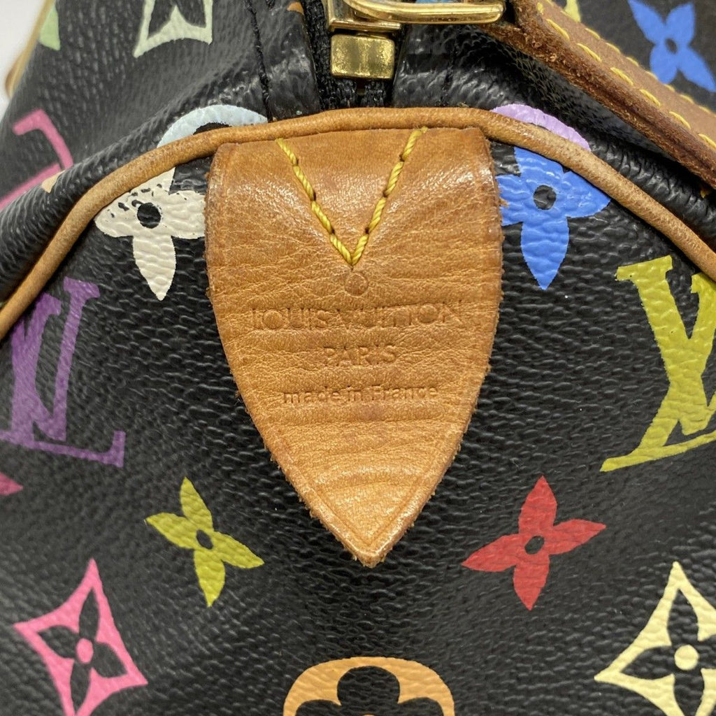 Louis Vuitton Handbag Monogram Multicolor Speedy 30 Noir — view 5