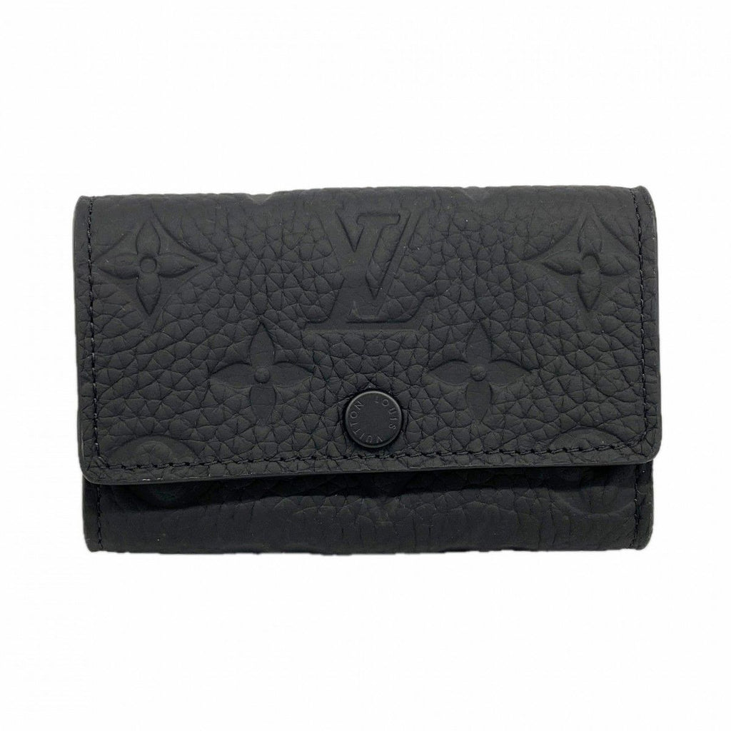 Louis Vuitton Key Case Taurillon Multicles 6 Black Key Holder