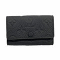 Louis Vuitton Key Case Taurillon Multicles 6 Black Key Holder