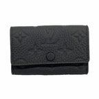 Louis Vuitton Key Case Taurillon Multicles 6 Black Key Holder