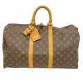 Louis Vuitton Boston Bag Monogram Keepall 45 Brown