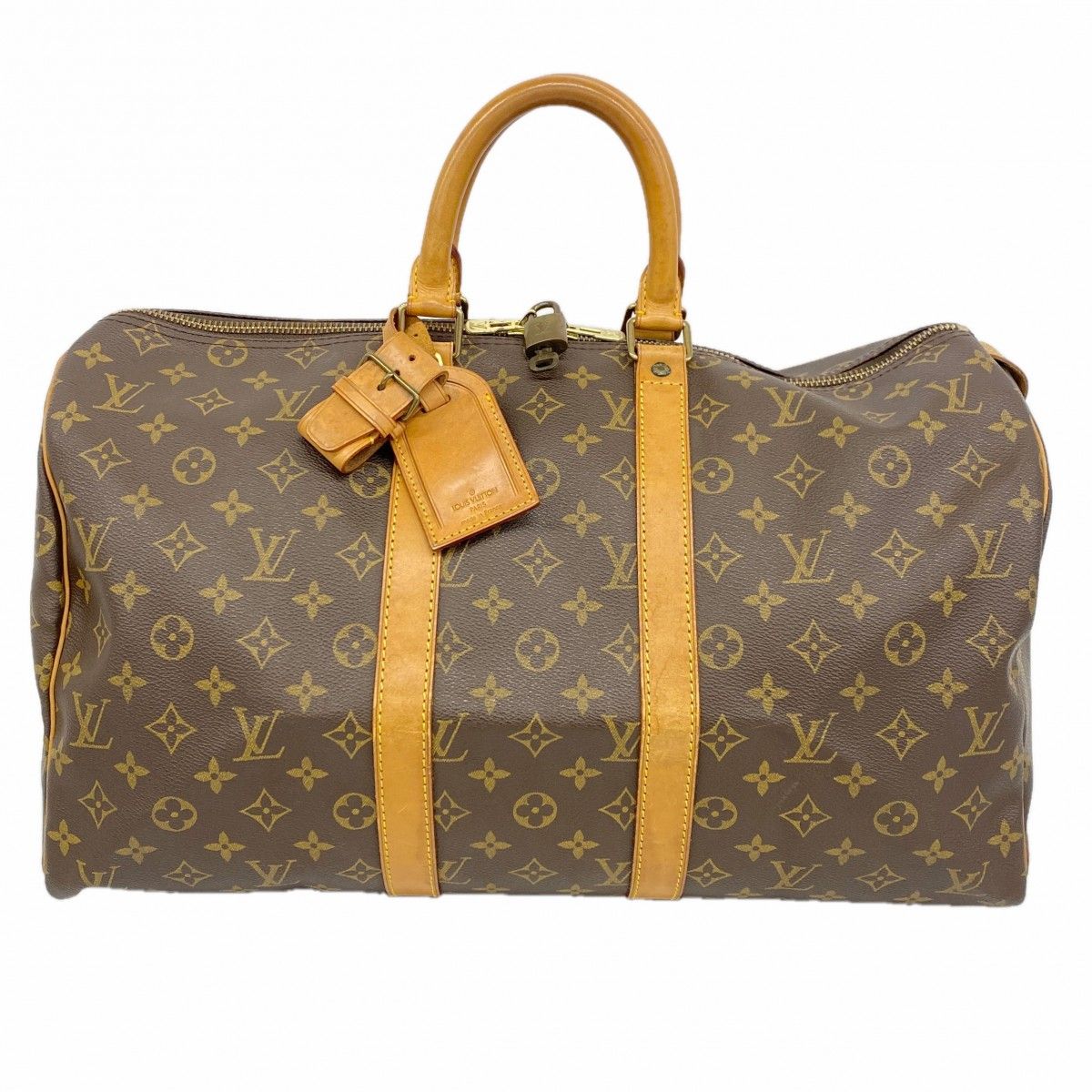 Louis Vuitton Boston Bag Monogram Keepall 45 Brown