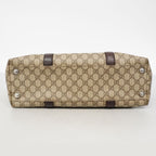 Gucci Tote GG Supreme Brown Silver — view 3