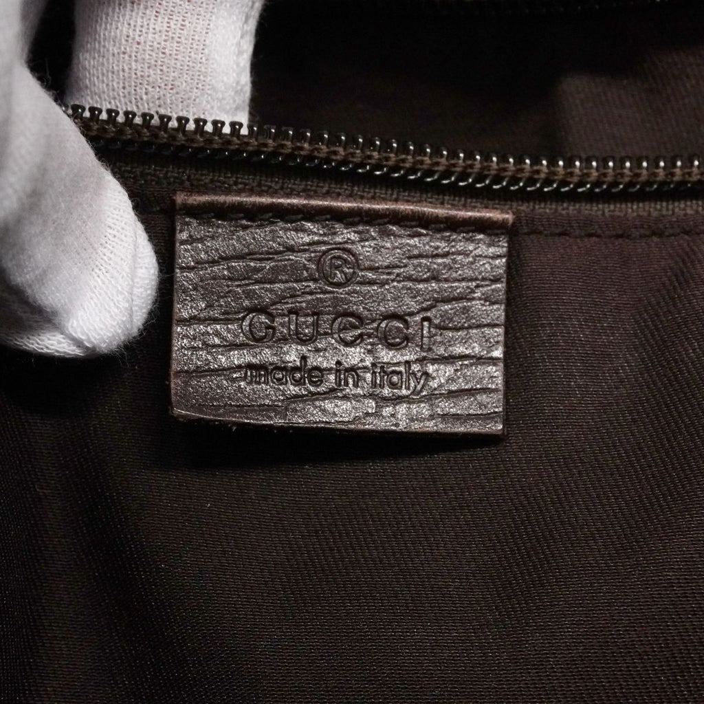 Gucci Tote GG Supreme Brown Silver — view 5