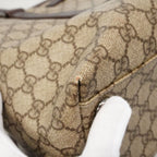 Gucci Tote GG Supreme Brown Silver — view 7