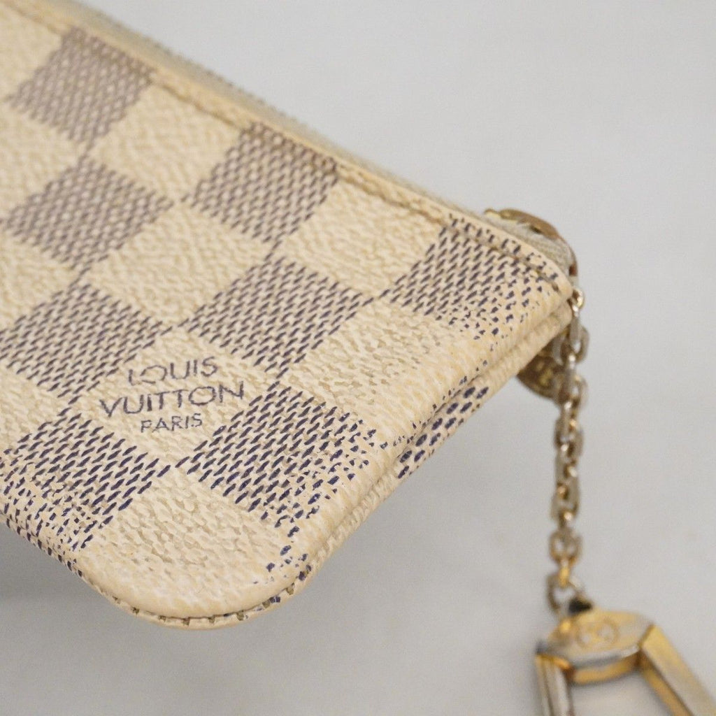 Louis Vuitton Coin Case Damier Azur Pochette Cles White — view 6