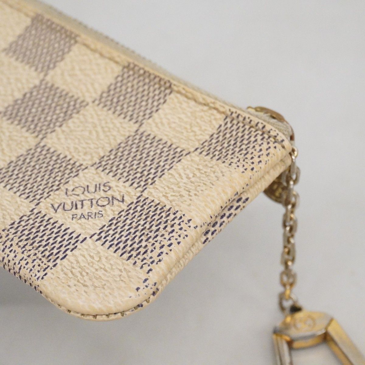 Louis Vuitton Coin Case Damier Azur Pochette Cles White — view 6