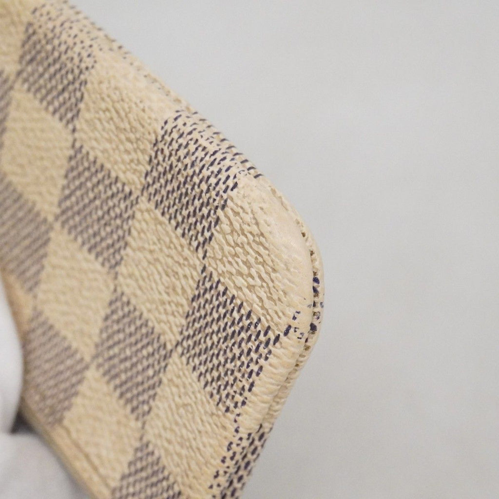 Louis Vuitton Coin Case Damier Azur Pochette Cles White — view 5