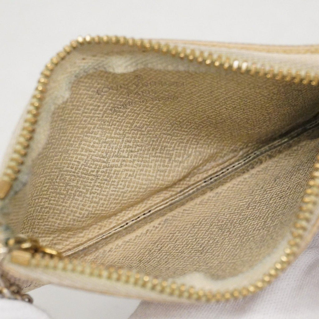 Louis Vuitton Coin Case Damier Azur Pochette Cles White — view 3