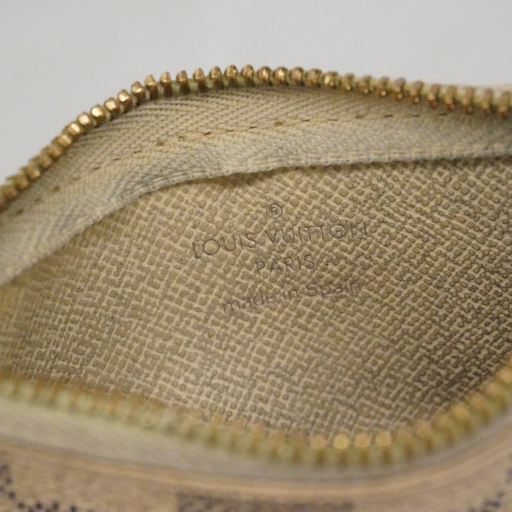 Louis Vuitton Coin Case Damier Azur Pochette Cles White — view 4