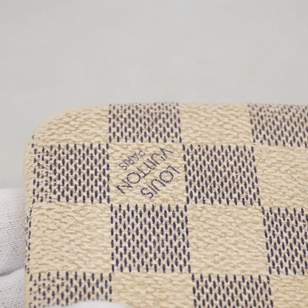 Louis Vuitton Coin Case Damier Azur Pochette Cles White — view 8