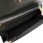 Chanel Shoulder Wallet Boy Caviar Leather Black Gold — view 4