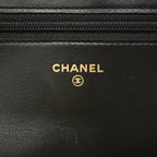 Chanel Shoulder Wallet Boy Caviar Leather Black Gold — view 5