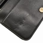 Chanel Shoulder Wallet Boy Caviar Leather Black Gold — view 7