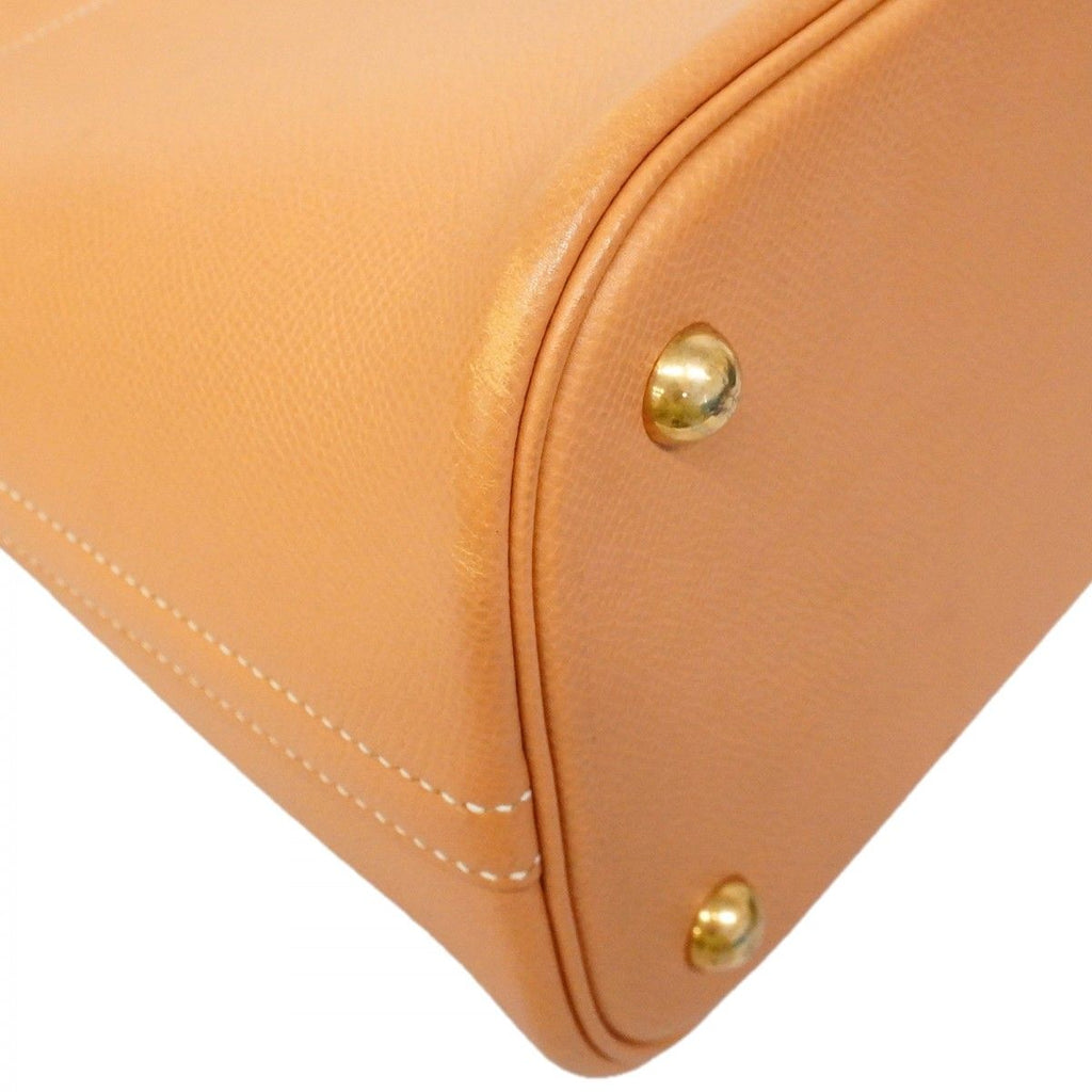 Hermes Handbag Bolide 35 Courchevel Natural Sable Gold — view 6