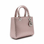 Dior Lady Handbag Metallic Pink
