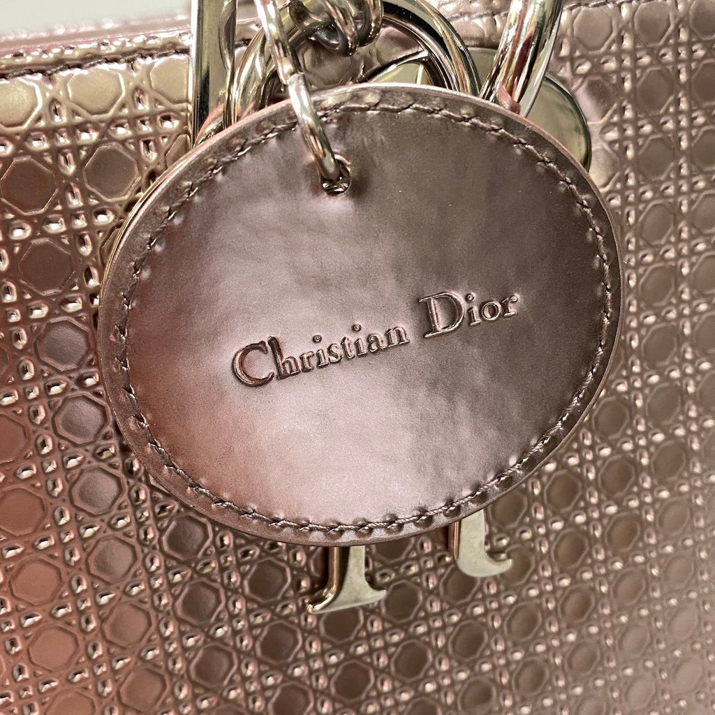 Dior Lady Handbag Metallic Pink — view 8
