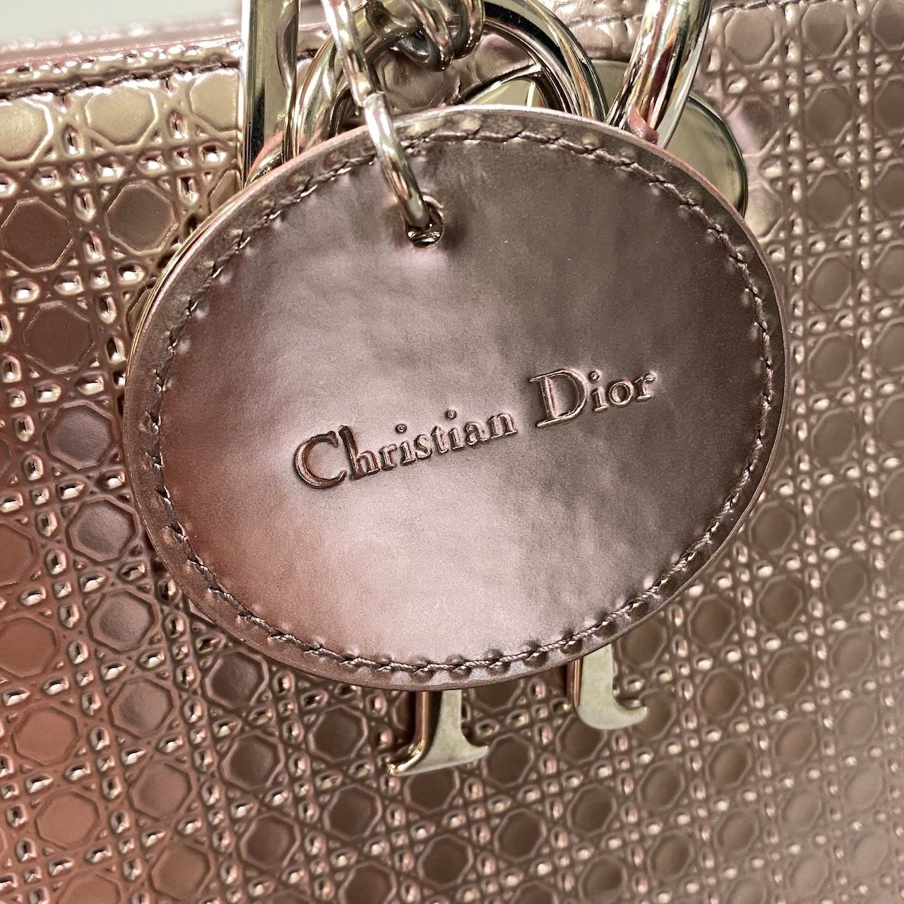 Dior Lady Handbag Metallic Pink — view 8