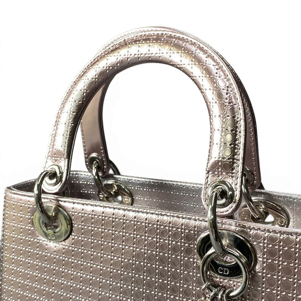 Dior Lady Handbag Metallic Pink — view 6