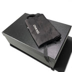 Chanel CC Logo Quilted Chain Leather Sandals 37.5 Sizes Black — view 9