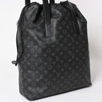 Louis Vuitton Monogram Eclipse Cabas Light Tote Bag Black — view 3