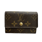 Louis Vuitton Monogram Porte-Monnaie Pla Brown