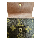 Louis Vuitton Monogram Porte-Monnaie Pla Brown — view 3
