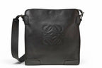 Loewe Shoulder Bag Vintage Anagram Leather Black