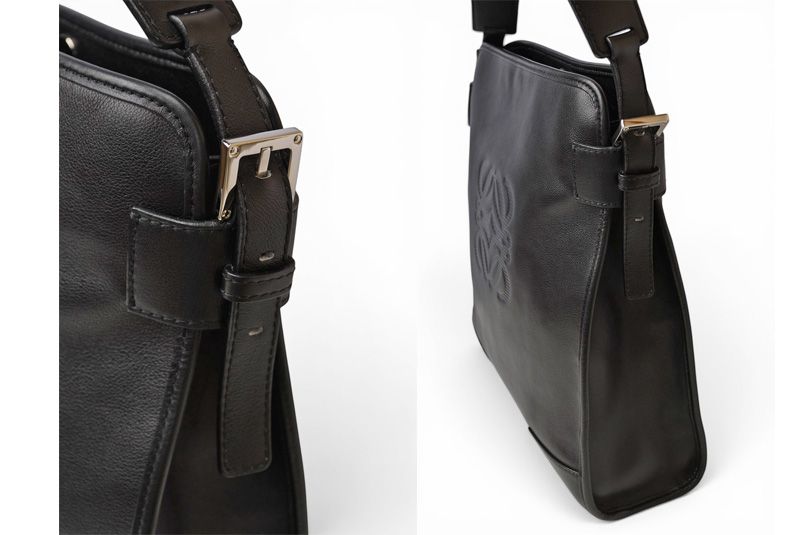 Loewe Shoulder Bag Vintage Anagram Leather Black — view 3