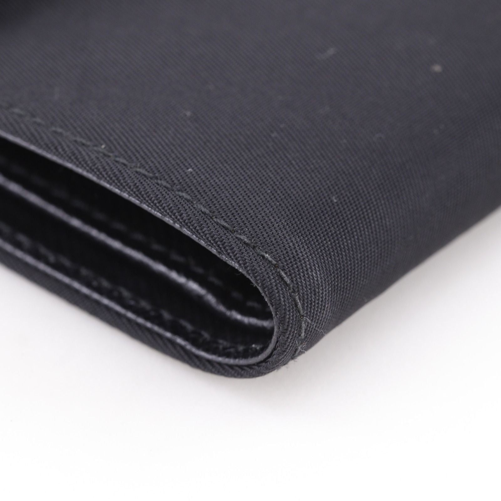 Prada Nylon Black Trifold Wallet — view 4