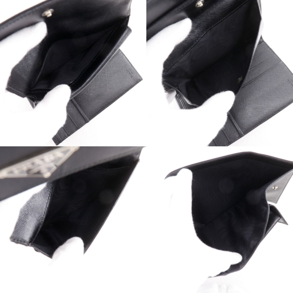 Prada Nylon Black Trifold Wallet — view 7