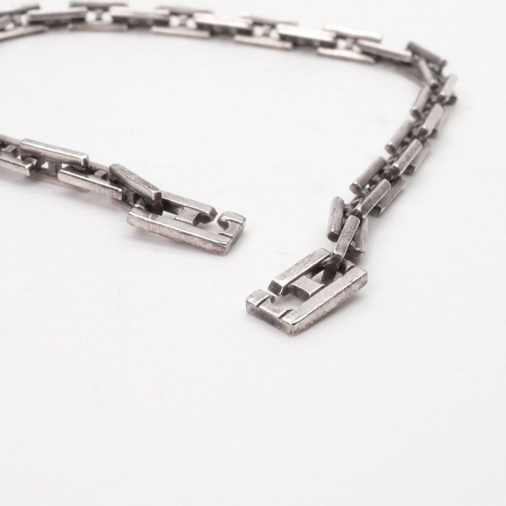 Hermes Bracelet Bangle Calf 925 Sterling Silver Cles MM 18 — view 3