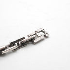 Hermes Bracelet Bangle Calf 925 Sterling Silver Cles MM 18 — view 5