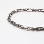 Hermes Bracelet Bangle Calf 925 Sterling Silver Cles MM 18 — view 2