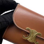 Celine Trifold Wallet Triomphe Small Flap Leather — view 8