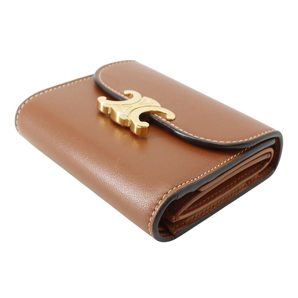 Celine Trifold Wallet Triomphe Small Flap Leather — view 2