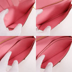 Hermes Bearn Souffle Veau Epsom Rose Confetti Pink T Wallet — view 7
