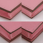 Hermes Bearn Souffle Veau Epsom Rose Confetti Pink T Wallet — view 4
