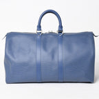 Louis Vuitton Boston Bag Keepall 45 Epi Miltille Silver — view 2