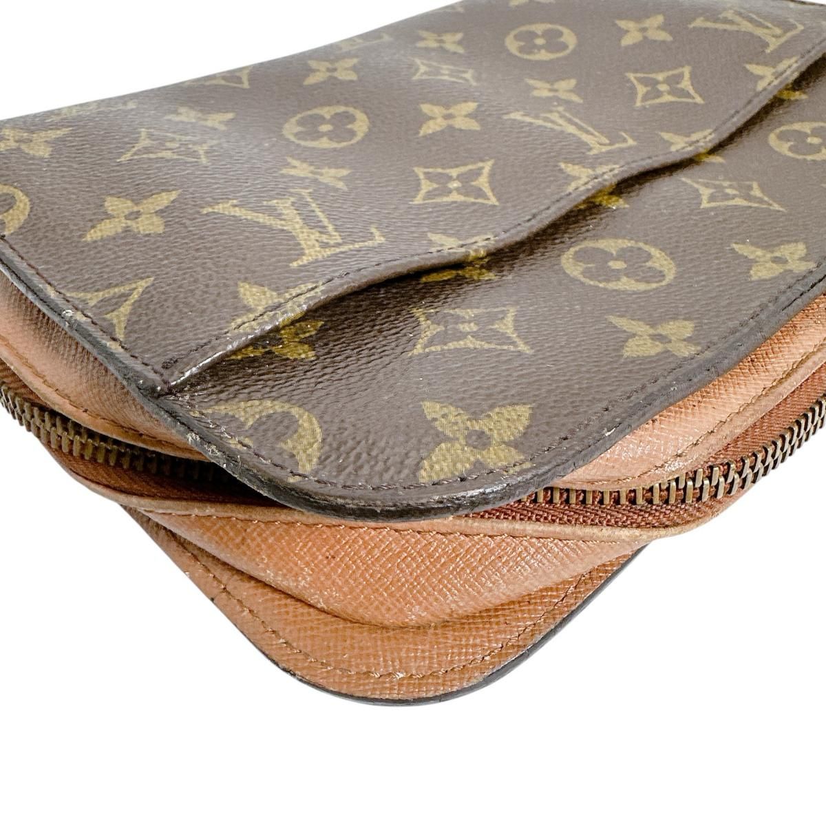 Louis Vuitton Monogram Clutch Zipper Second Brown — view 5