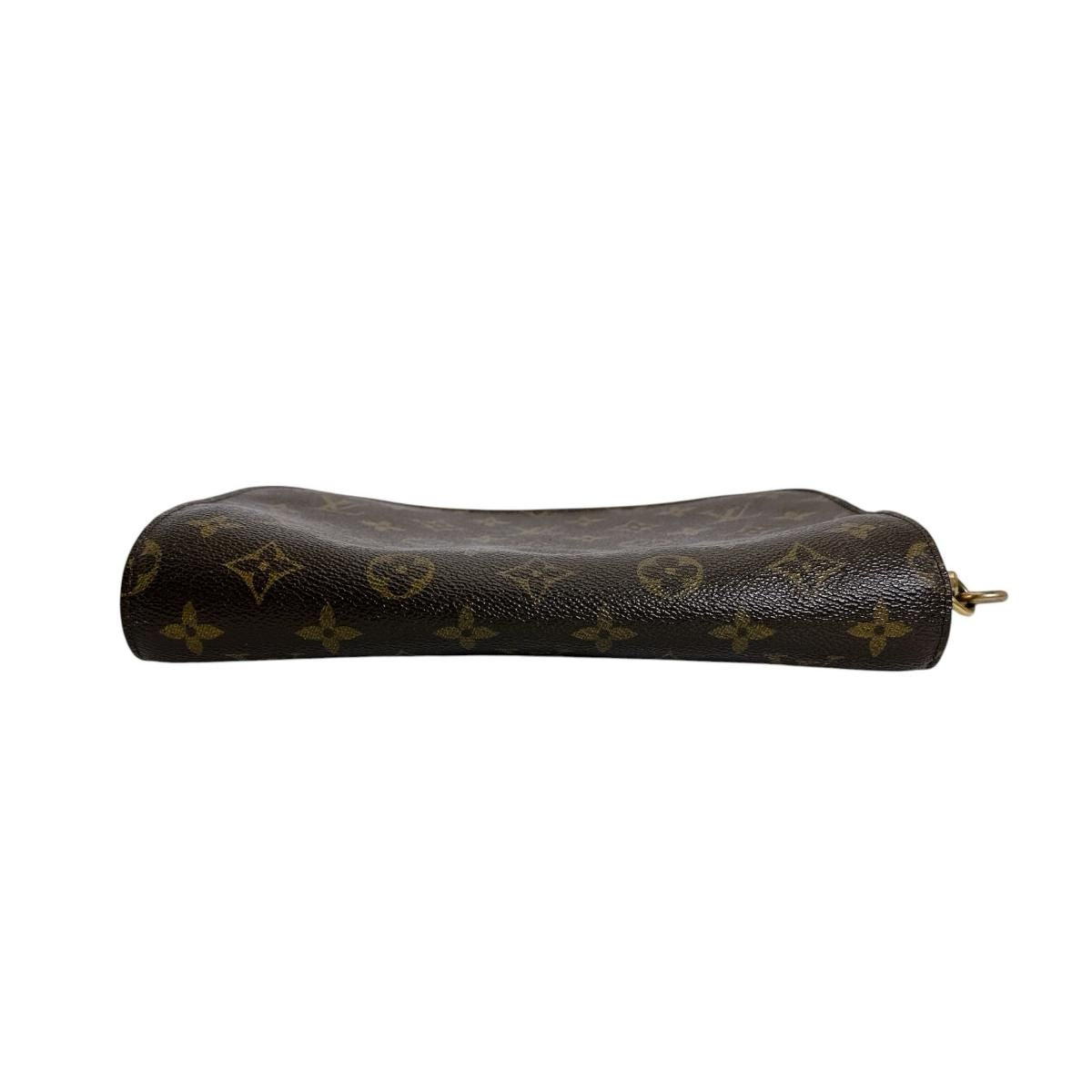 Louis Vuitton Monogram Clutch Zipper Second Brown — view 4