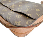 Louis Vuitton Monogram Clutch Zipper Second Brown — view 6