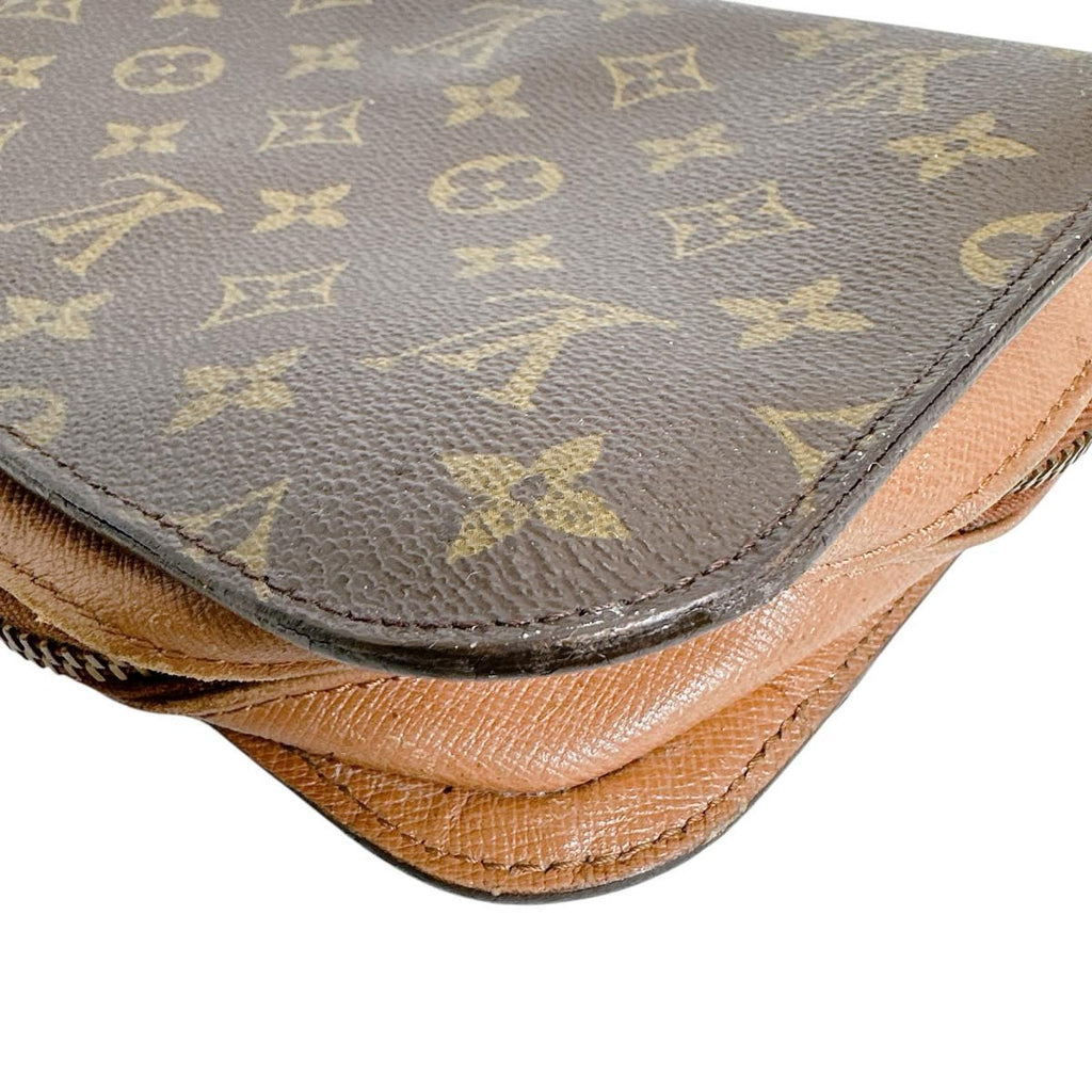 Louis Vuitton Monogram Clutch Zipper Second Brown — view 8