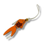 Loewe Anagram Fish Motif Bag Charm Goldfish Key Ring Key Holder Dice — view 2