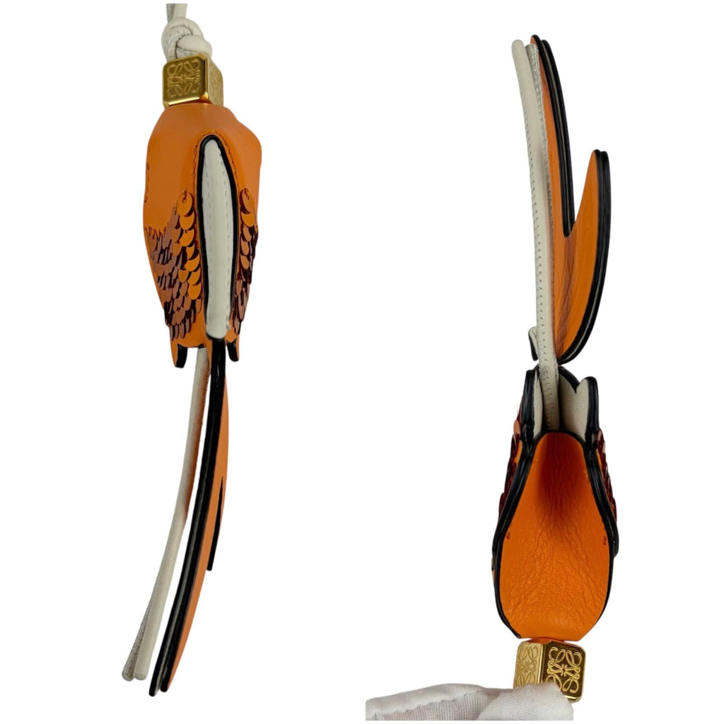 Loewe Anagram Fish Motif Bag Charm Goldfish Key Ring Key Holder Dice — view 5