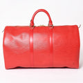 Louis Vuitton Keepall 50 Boston Bag Castilian Red Epi Leather Gold